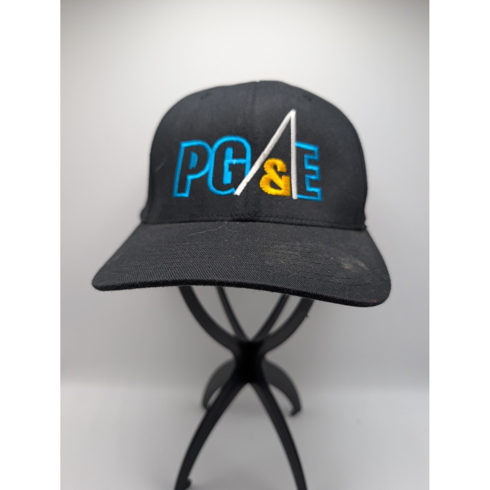 Port Authority PG&E Linemen Appreciation 2015 IBEW 1245 Flexfit Hat L/XL Black